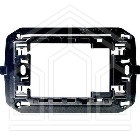 Supporto adattatore per placca Gewiss CHORUS, grigio scuro