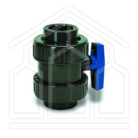 Valvola manuale a sfera per tubo PVC Ø 50