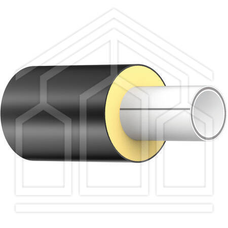 ISO-TECHNIK TUBO FIBER-COND PREISOLATO PROTETTO PE-HD SDR11 ø125-225mm BARRA 5,8m