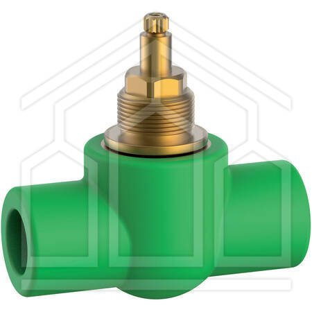 FUSIO-TECHNIK CORPO RUBINETTO INCASSO PP-R SDR5 CON VALVOLA ø20mm SALDARE