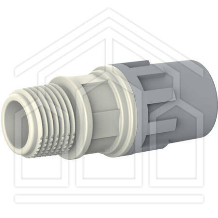 SAFETY-PLUS RACCORDO DIRITTO MASCHIO ø2"Mx63mm PPSU