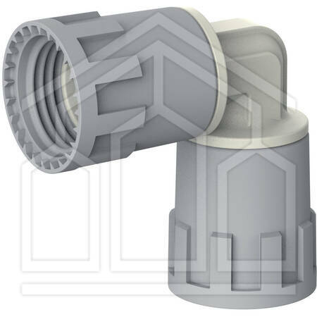 SAFETY-PLUS GOMITO 90° CON GIRELLO FEMMINA/FEMMINA ø20x20mm