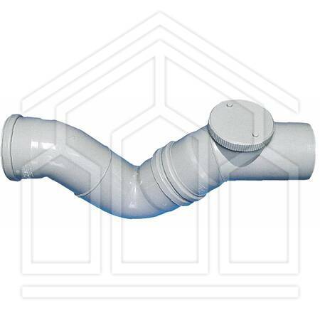 SIFONE FIRENZE POLIPROPILENE HT 100 ø90mm CON ISPEZIONE