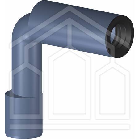 NGSWPR 2251 CURVA TECNICA PROLUNGATA POLIPROPILENE ø40x50x1.1/2"