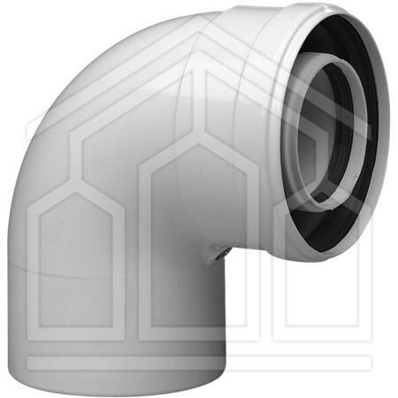 CURVA COASSIALE 90° ø60/100mm PER CALDAIE/CSI-i