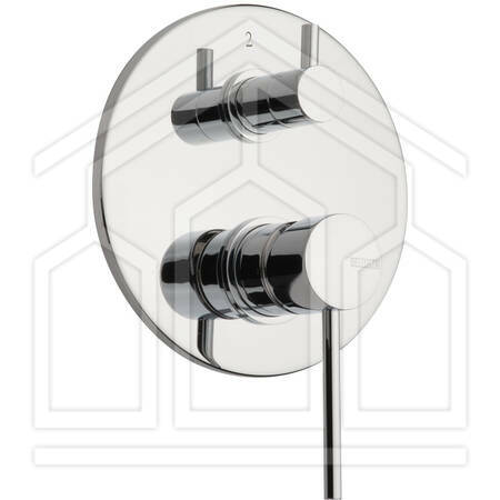1200/2/44/E PARTE ESTERNA MISCELATORE MONOCOMANDO INCASSO CON DEVIATORE 2 OUT MB CANNA DI FUCILE