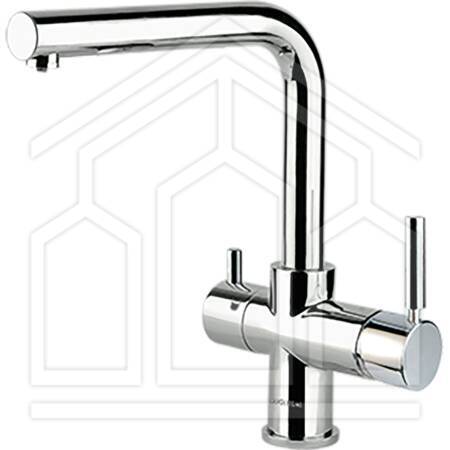 RUBINETTO 5VIE CROMATO EROGAZIONE ACQUA RETE E MICROFILTRATA