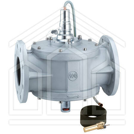 540 VALVOLA INTERCETTAZIONE COMBUSTIBILE 120°C DN80 10m