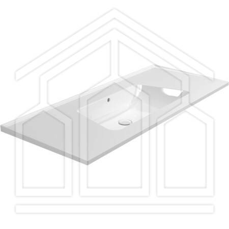 BLOOM 120 LAVABO CONSOLLE SOSPESO BIANCO