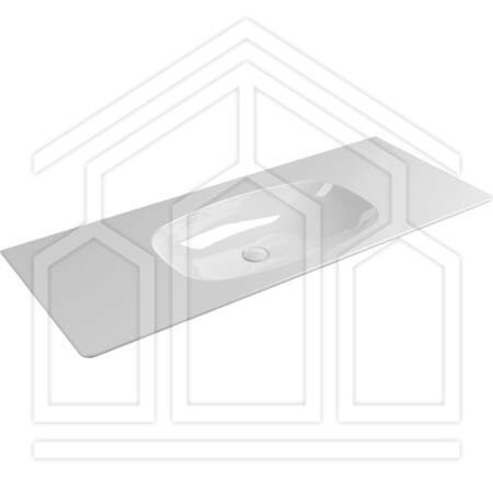 NUDAFLAT 120 LAVABO CONSOLLE SOSPESO BIANCO