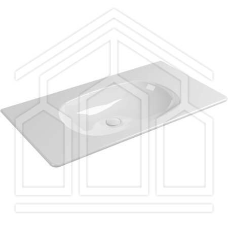 NUDAFLAT 90 LAVABO CONSOLLE SOSPESO BIANCO