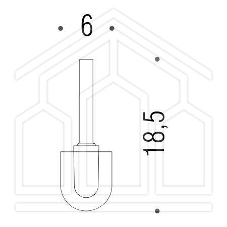 B0157 CIUFFO IN SETOLA CON PROLUNGA