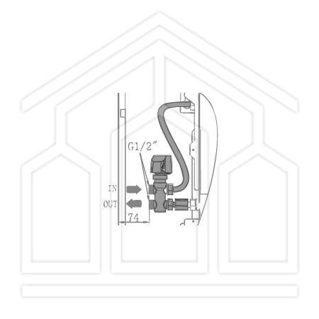 KIT ELETTROVALVOLA A TRE VIE PER VENTILCONVETTORE VNT