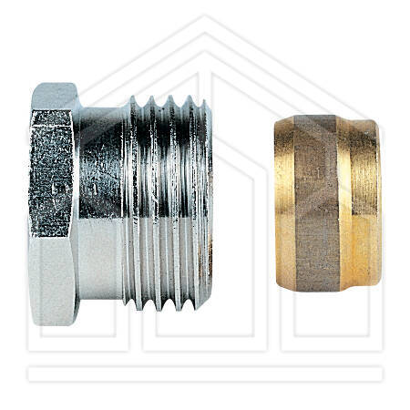 197 RACCORDO ADATTATORE PER TUBO RAME ø1/2"x14mm