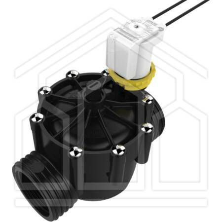 RPE-3-BP-100-F-9V  Elettrovalvola 3a Serie IN/OUT 1" Femmina - BASSA PRESSIONE - Reg. 9-12 V DC  - Solenoide cavi Verde Nero