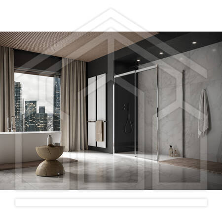 acqua 5000 QR-W2R 750 x 2000 INO VM10 PRO elemento laterale, cerniera dx 750 (730-755) x 2000 inox vetro temperato serigrafia nebula Protect