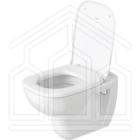 D-CODE vaso sospeso 545 mm versione Nordic, a cacciata, sciacquo a 4,5 L