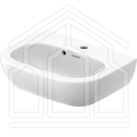 D-CODE lavamani 450 mm, monoforo, con troppopieno