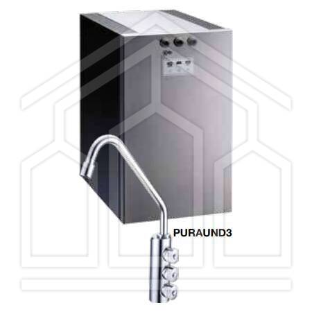 REFRIGERATORE GASATORE MOD. PURA UNDER/3V CON EROGATORE A 3 VIE