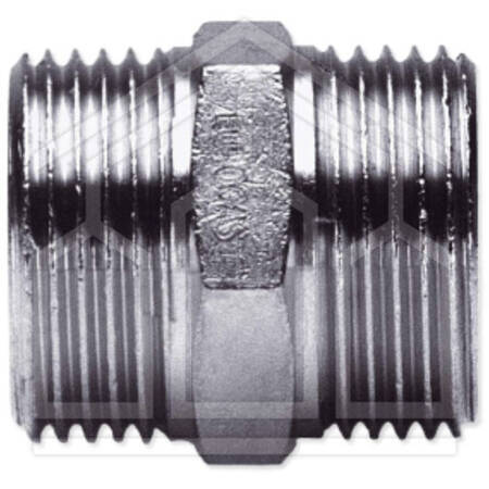 CORPO RACCORDO CARTELLA DIRITTO MASCHIIO ø3/4"Gx3/4"G OTTONE NICHELATO