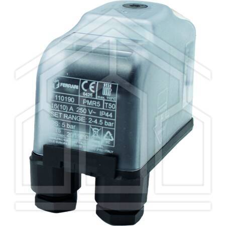 PRESSOSTATO DI MINIMA A RIARMO MANUALE 0,5÷1,7bar ø1/4"F PER RISCALDAMENTO