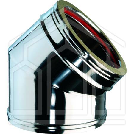 Curva a 45° mf inox/inox curva inox 45 gradi dp d150