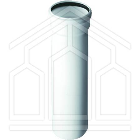MODULO DIRITTO MASCHIO/FEMMINA ø100 L.500mm PPS BIANCO PER CALDAIE A CONSENSAZIONE