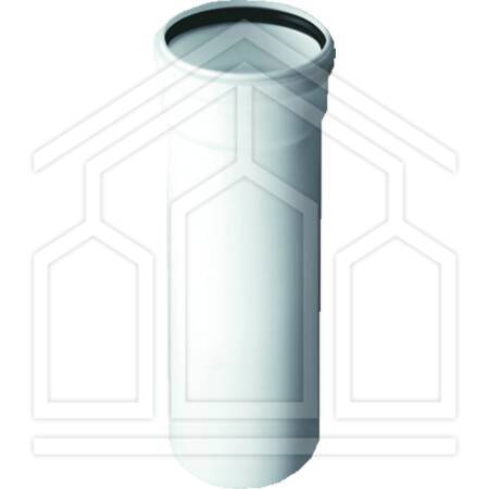 MODULO DIRITTO MASCHIO/FEMMINA ø80 L.1000mm PPS BIANCO PER CALDAIE A CONDENSAZIONE