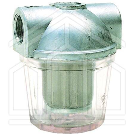 FILTRO 1VIA PER GASOLIO ø3/8"FF CON VASCHETTA NYLON