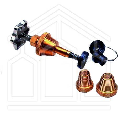 RETTIFICATORE PER SEDI INTERNE RUBINETTI ø3/8"÷1" CON 3 RACCORDI