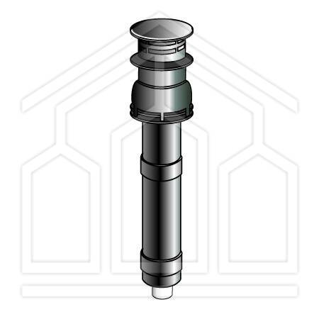 CAMINO SCARICO FUMI ø80 H.138mm PER CONDOTTI