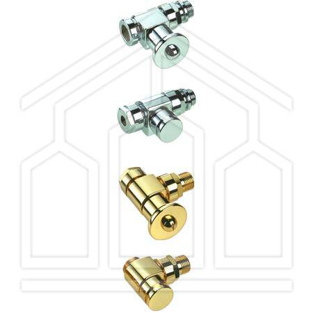 ALFA VALVOLA DIRITTA ø1/2" ATTACCO FERRO BIANCO/CROMO
