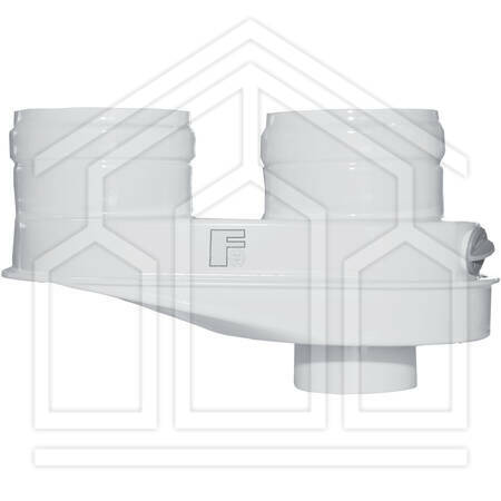 KIT SDOPPIATORE TUBI ARIA/FUMI ø80/80mm KONA