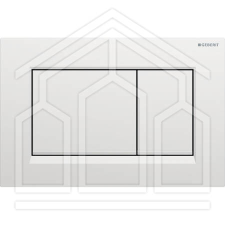 SIGMA20 SQUARE PLACCA DI COMANDO DOPPIO TASTO SATINATO/CROMATO/SATINATO RIV FACILE DA PULIRE