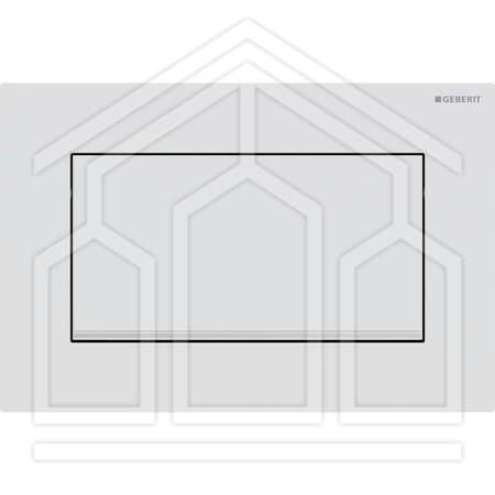 SIGMA10 SQUARE PLACCA DI COMANDO TASTO STOP CON VITI ANTIVANDALICHE BIANCO OPACO/CROMATO/BIANCO