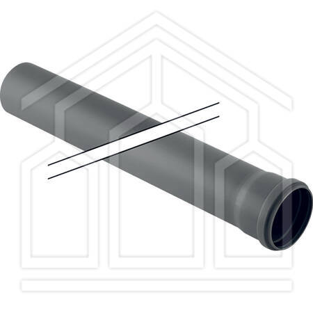 PP-HTS TUBO 1 BICCHIERE D50MM L=750MM
