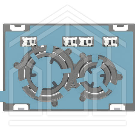 SIGMA50 ROUND PLACCA DI COMANDO PERSONALIZZABILE NERO CROMATO