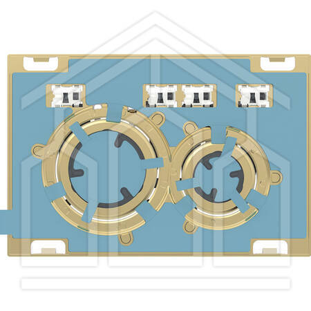 SIGMA50 ROUND PLACCA DI COMANDO PERSONALIZZABILE OTTONE