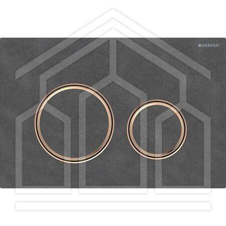 SIGMA50 ROUND PLACCA DI COMANDO PIETRA NATURALE ARDESIA ORO ROSSO