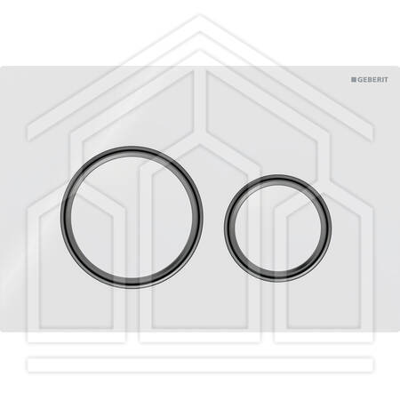SIGMA50 ROUND PLACCA DI COMANDO VETRO BIANCO NERO CROMATO