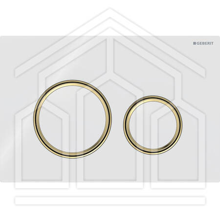 SIGMA50 ROUND PLACCA DI COMANDO VETRO BIANCO OTTONE