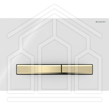 SIGMA50 SQUARE PLACCA DI COMANDO BIANCO OTTONE
