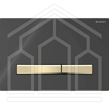 SIGMA50 SQUARE PLACCA DI COMANDO NERO OTTONE
