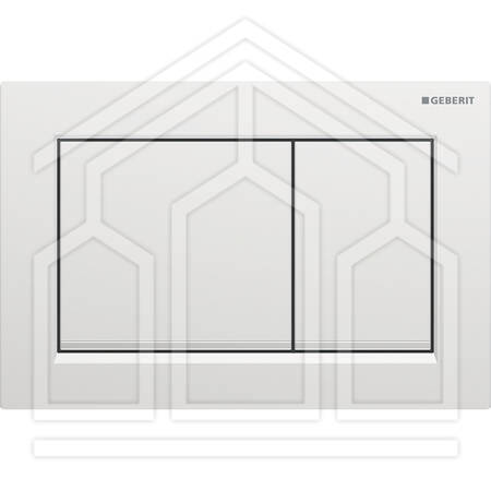 OMEGA20 SQUARE PLACCA DI COMANDO DOPPIO TASTO SATINATO/CROMATO/SATINATO RIV FACILE DA PULIRE