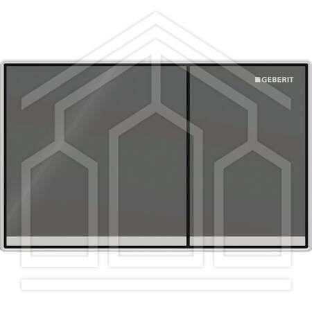 OMEGA60 SQUARE PLACCA DI COMANDO DOPPIO TASTO FILO PARETE LAVA