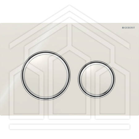 SIGMA50 ROUND PLACCA DI COMANDO VETRO GRIGIO SABBIA CROMATO