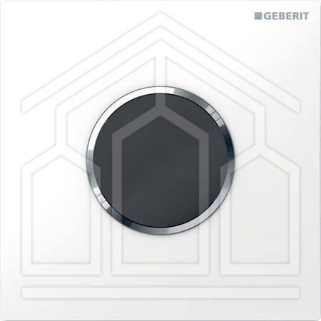 TIPO10 ROUND COMANDO ELETTRONICO PER ORINATOI A BATTERIA BIANCO/CROMATO/BIANCO