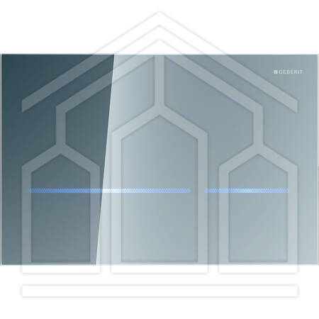 Geberit Sigma80 per Sigma8, vetro a specchio