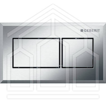 COMANDO PNEUMATICO DESIGN SQUADRATO SIGMA12 DA INCASSO DOPPIOTASTO CROMOSPAZZOLATO