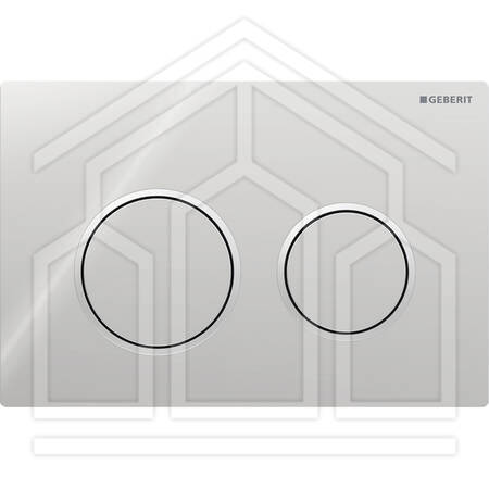 OMEGA20 ROUND PLACCA DI COMANDO DOPPIO TASTO CROMATO/SATINATO/CROMATO